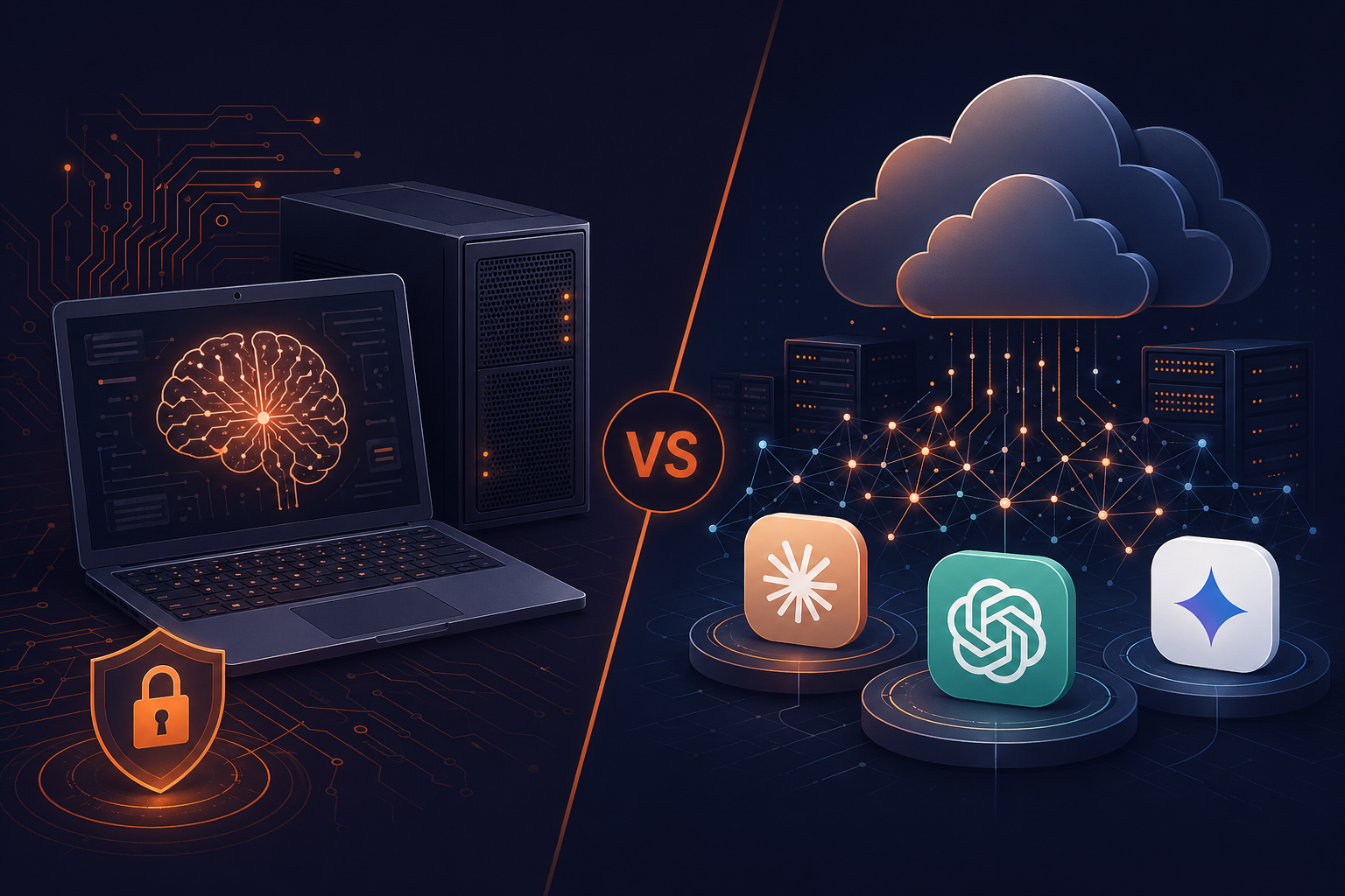 Local LLMs vs Cloud AI comparison